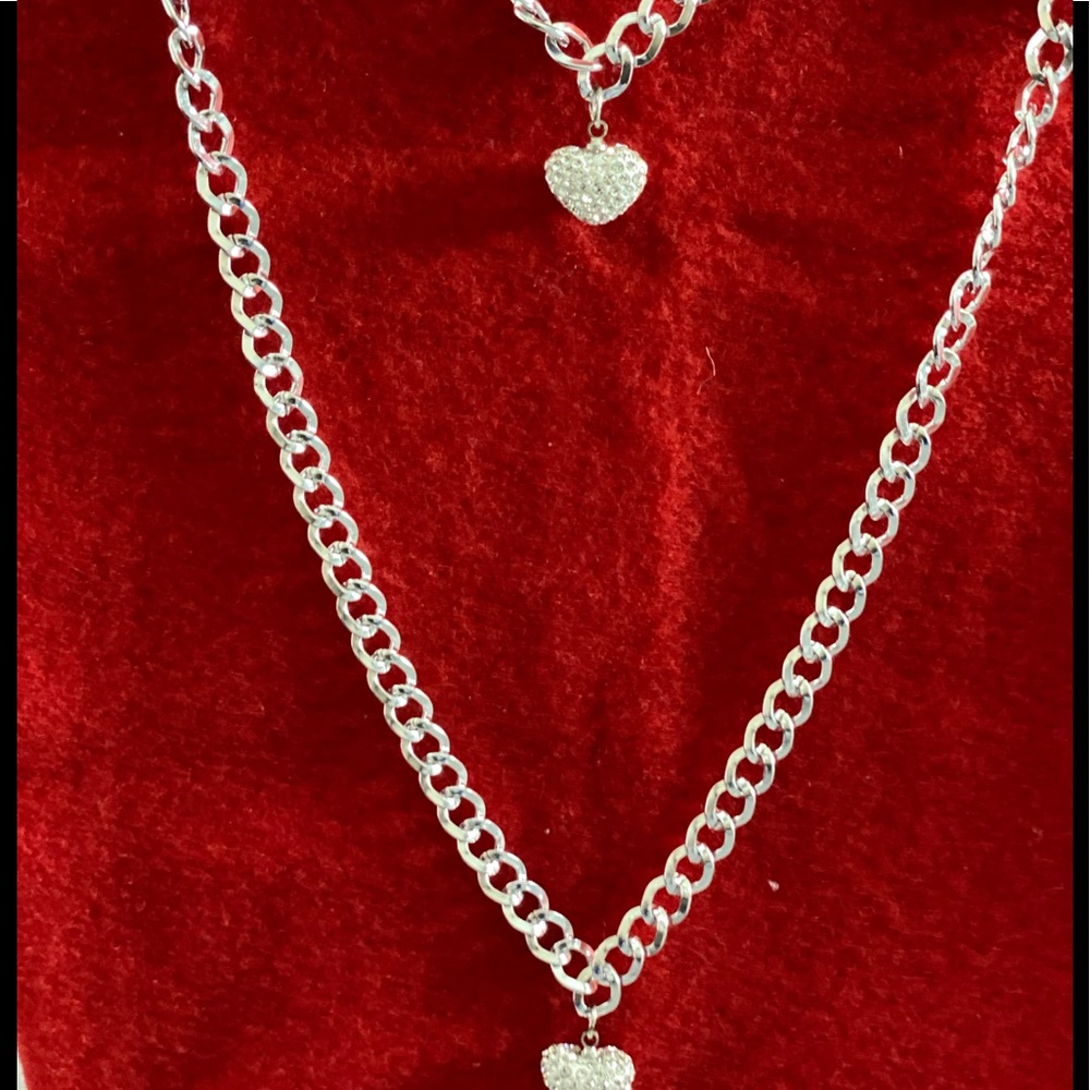 Necklace and anklet hand-made set